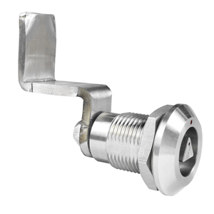 316 Stainless Steel Quarter Turn <b>Lock</b> with Fixed Grip Range Waterproof <b>Key</b> Operated for Steel Cabinet Doors - Product Image 2