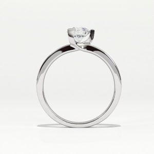 Anillo de Diamante Cultivado en Laboratorio Aarinya, Certificado IGI, Corte Brillante Redondo, Unisex, Ancho, Plano, para Fiesta, Boda, Aniversario - Product Image 3