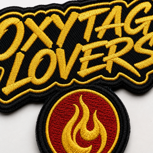Parche Bordado Oxytag Lovers, Aplique Termoadhesivo con Diseño de Logotipo de Llama, Forma Irregular, Fieltro No Tejido, Regalo a Precio Económico - Product Image 2