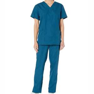 Ensemble d'uniformes médicaux unisexes en polyester et élasthanne de haute qualité, vêtements d'hôpital tendance pour infirmières, patients et cabinets médicaux - Product Image 1