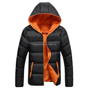 Chaqueta profesional de plumón para hombre, color naranja brillante, alta calidad, a la moda, personalizada, superventas, venta al por mayor - Product Image 3