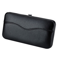 Étui compact pour outils de beauté professionnels, 2 pièces, avec finition lisse, fermeture sécurisée et pochettes pratiques pour pinces à cils
