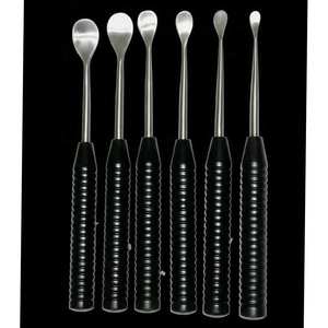 Juego de Elevadores Cobb, Instrumentos Ortopédicos Quirúrgicos para Columna Vertebral, 6 Piezas, Color Negro Acero, SURGINEXA SOA-554722935, Portátiles, Pakistán - Product Image 2