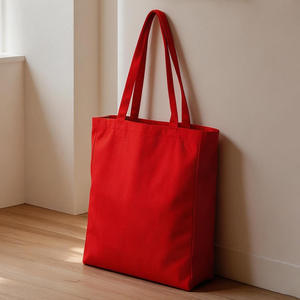Minimalist Blank Canvas Shoulder <b>Bag</b> Zipper Closure Durable Sustainable <b>Fabric</b> Carryall for DIY Customization Crafting Projects - Product Image 4