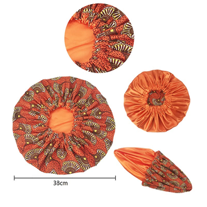 Nouveau Bonnet en Satin Doublé Extra Large pour Femme, Grande Taille, Imprimé Beauté, Bonnet de Nuit en Soie Satinée, Chapeau de Nuit, Couvre-Chef, Vente en Gros - Product Image 4