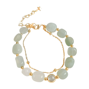 Pulsera con cuentas de cristal y diamantes de imitación Estilo romántico Hecho en China - Product Image 1