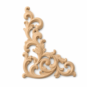 Custom Unfinished Antique <b>Wood</b> Carved Appliques Decorative Furniture Onlays Home Interiors - Product Image 1