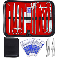 Kit de Instrumentos de Sutura de Alta Precisión en Acero Inoxidable, Certificado CE/ISO13485, Tamaño Natural, Estructuras Anatómicas Detalladas