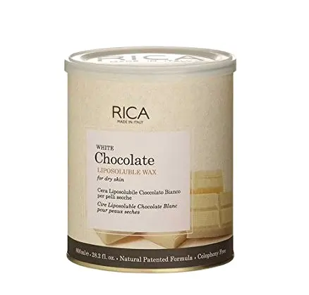 Rica White Chocolate Liposol uble Wax für trockene Haut (800ml) -weißes Schokoladen körper wachs zur Haaren tfernung