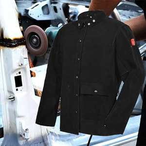 New Design Custom Logo Comfortable Safe Cow Hide Leather <b>Worker</b> Best Welding <b>Jacket</b> All Sizes Workwear Suit/Shirt Protective - Product Image 4
