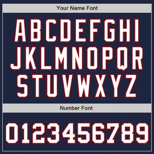 Custom Varsity <b>Jacket</b> <b>Men</b> Navy Blue Red <b>White</b> Letter Print Baseball Style with Name Number Front Back Design Autumn Casual - Product Image 3