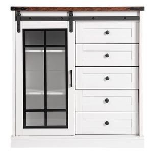 Mobile Moderno Minimalista per Cucina, Credenza da Parete per Soggiorno, Armadietti Vintage per Stoccaggio - Product Image 6
