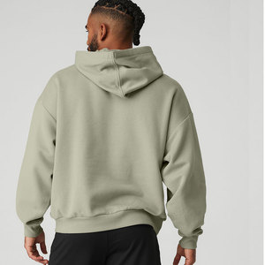Sudadera con Capucha de Forro Polar para Hombre, Diseño Sólido, para Invierno, Gimnasio, Impresión Personalizada, Secado Rápido, Transpirable, Servicio OEM, Venta al Por Mayor - Product Image 2
