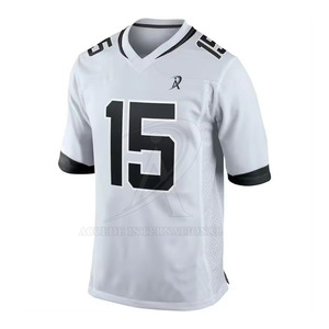 Jersey de Fútbol Americano Personalizable con MOQ Bajo, Ropa Deportiva Transpirable de Manga Corta con Material de Poliéster 100% de Alta Calidad - Product Image 1