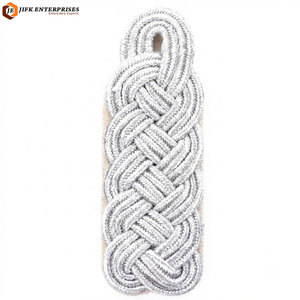 Elegantes Pliegues de Hombro Trenzados de Poliéster/Algodón, Accesorios Premium para Prendas, Decoración Personalizable para Uniformes Formales - Product Image 3