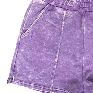 Shorts décontractés pour femmes, coupe haute, style vintage, délavé foncé, très tendance, avec impression numérique, en tissu extensible, coupe ample et respirante, logo personnalisable - Product Image 5