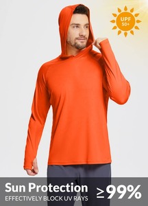 Camisetas de Pesca con Capucha para Hombre y Mujer, Tallas Grandes, Protección UPF 50+, Impermeables, Transpirables, Antibacterianas, de Secado Rápido - Product Image 2