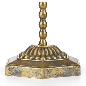 Báscula de Balanza Antigua de Latón con Acabado Dorado Ornamentado y Platos Colgantes, Báscula Decorativa Vintage de Metal, Clásica para Pesar - Product Image 5