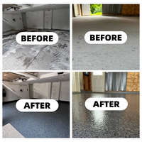 Flocons d'époxy pour sols 1-3mm 3-5mm, copeaux de vinyle, mélange de flocons de mica, couleurs variées, antidérapants, résistants à l'usure pour revêtements de sol époxy de garage
