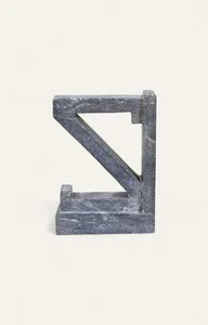 Luxury Art Deco Marble Round Engraved Bookend Decorative <b>Book</b> Holder for Office Desk Bookshelf Home <b>Library</b> Study Room Organizer - Product Image 2