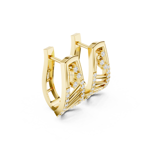 Eversoft Jewels Pendientes de aro con punta chapados en rodio negro mate de 14 quilates - Product Image 5