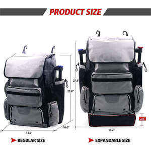 Nueva Bolsa de Béisbol con Logotipo Personalizado, MOQ Bajo, Bolsa Deportiva Oxford, Venta al Por Mayor Profesional, Estilo Casual, Color Sólido - Product Image 3