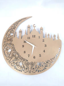 Elevate Your Home Decor with This Unique Islamic <b>Wall</b> <b>Clock</b> Stunning Crescent Moon <b>Wall</b> <b>Clock</b> for Home Decor - Product Image 3