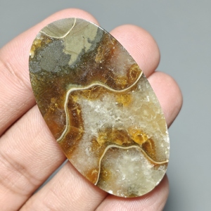 Cabujón de Amonita Suturada Ovalado para Joyería 44x29x6 mm. 71 Ct. E776 - Product Image 2