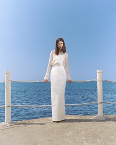 Nouvelle Collection Chemises et Blouses Élégantes pour Femmes LYRIEL CUPRO SHIRT Vietnam Lyriel Chemise Coréenne en Cupro avec Détail Effiloché Fait Main - Product Image 2