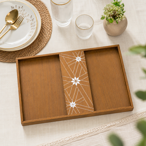 Luxury Mother of Pearl Chocolate Serving Tray | Ramadan <b>Eid</b> <b>Gift</b> Tray | Resin Craft Dry Fruit Candy Decorative Platter - Product Image 3