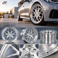 Jantes forgées à dix branches en argent brossé de 18 à 22 pouces, jantes de roue en argent brossé 5x112 5x114.3 VIW-197 pour BMW Audi Mercedes-Benz