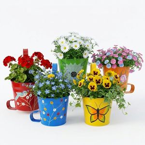 Pot de fleurs suspendu en métal moderne pour la décoration intérieure et extérieure de la maison et du jardin, support décoratif pour plantes suspendues pour balcon - Product Image 4