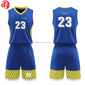 Ensemble d'uniformes de basketball pour hommes adultes de haute qualité, personnalisés, respirants, antibactériens, à séchage rapide, 100% polyester, pour l'entraînement sportif - Product Image 2