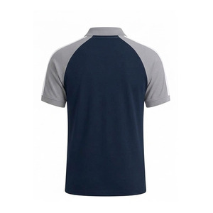Polo homme de haute qualité en coton polyester, style streetwear, à blocs de couleur et manches raglan - Product Image 5