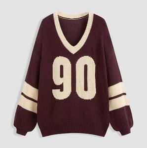 Suéter de Punto Estilo Universitario, Jersey de Punto de Calidad, Diseño Simple, para Mujeres Profesionales, Transpirable - Product Image 5