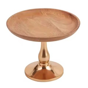 Soporte de Madera para Tartas, Plato para Exhibición de Postres, Soporte para Cupcakes, Decoración para Mesa de Boda - Product Image 1