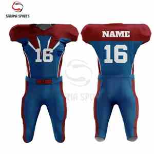 Uniforme de football américain léger personnalisé avec logo, 100 % polyester, vêtements de sport, uniforme de football américain, vente chaude - Product Image 1