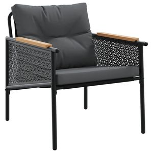 Conjunto de Muebles Negros para Balcón, para Jardín y Espacios Exteriores - Product Image 5