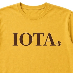 Camiseta de Manga Corta para Hombre, Cuello Redondo, Diseño con Letras IOTA, Informal, 100% Algodón Jersey, Antiarrugas - Product Image 5