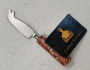 Eco Friendly Cheese <b>Knife</b> Epoxy Resin with embedded stone Design Handle Butter <b>Knives</b> Kitchenware Tableware Tool At Best Price - Product Image 6