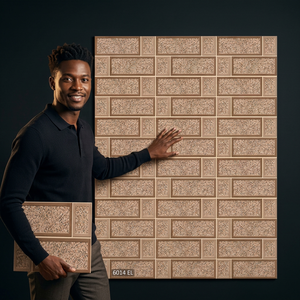 Carreaux muraux extérieurs en céramique émaillée brillante à motif brique 3D pour espaces commerciaux et de vente au détail 250x375mm - Product Image 6