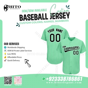 Jersey de béisbol cosido con impresión digital por sublimación de diseño personalizado, bordado de Jersey de béisbol personalizado de alta calidad - Product Image 2