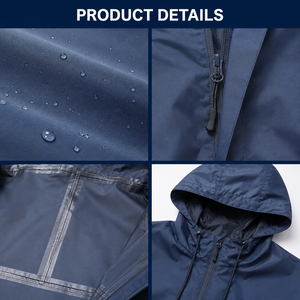 New Design Reflective Hooded Sporty Breathable Winter <b>Pullover</b> Windbreaker Polyester 220g Custom Wholesale Cheap <b>Men</b> <b>Jacket</b> - Product Image 6