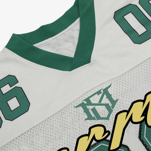 Camiseta Deportiva Retro de Fútbol Americano y Fútbol Soccer, Personalizada OEM, de Alta Calidad, en Malla de Poliéster, Estilo Holgado, Corta, Tallas Grandes, para Verano - Product Image 5