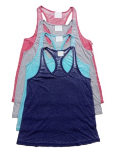 Débardeur décontracté pour femme, sans manches, col rond, couleur unie, 100% coton, teint en pièce - Product Image 6