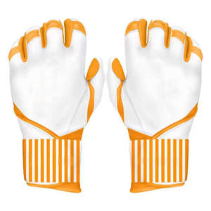 Gants de frappe de baseball professionnels personnalisés unisexes en cuir Cabbretta pour entraînement, à doigts entiers, pour droitier, avec fermeture auto-agrippante - Product Image 1