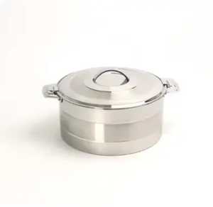Luxury Gold Stainless Steel Sphere Chafing Dish Insulated Hot <b>Pot</b> Food Warmer Serving Bowl With Artistic Laser Cut Base <b>Lid</b> - Product Image 4
