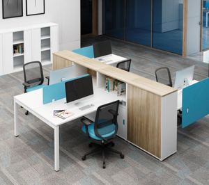 Estación de Trabajo Modular Serie Dhiti, Estructura con Recubrimiento en Polvo, Superficie Laminada, Divisor Ergonómico, Muebles de Oficina Personalizables y Duraderos - Product Image 2