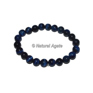 Bracelets en obsidienne noire en gros – Bijoux en cristal extensibles perlés en obsidienne noire naturelle - Product Image 5