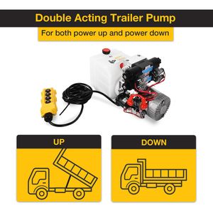 Unité hydraulique 12V DC 4,5 litres à double action et double solénoïde, pompe électrique pour remorque - Product Image 6